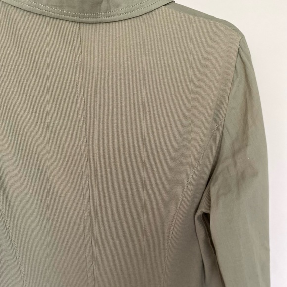 Sandwich from Anthropologie Army Green Ribbed Back Button Up Shirt - Picture 6 of 9